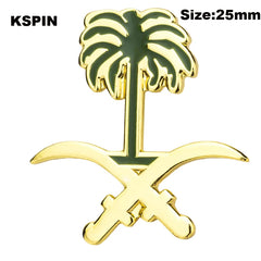 Saudi Arabia  Badge Flag Brooch National Flag Lapel Pin International Travel Pins Collections