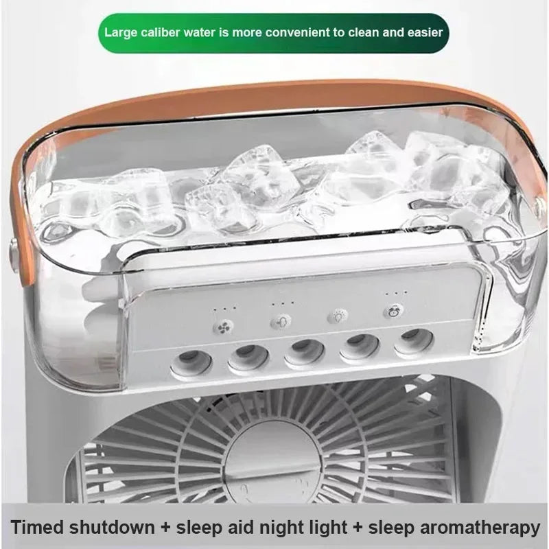 Portable Fan Air Conditioners LED Night