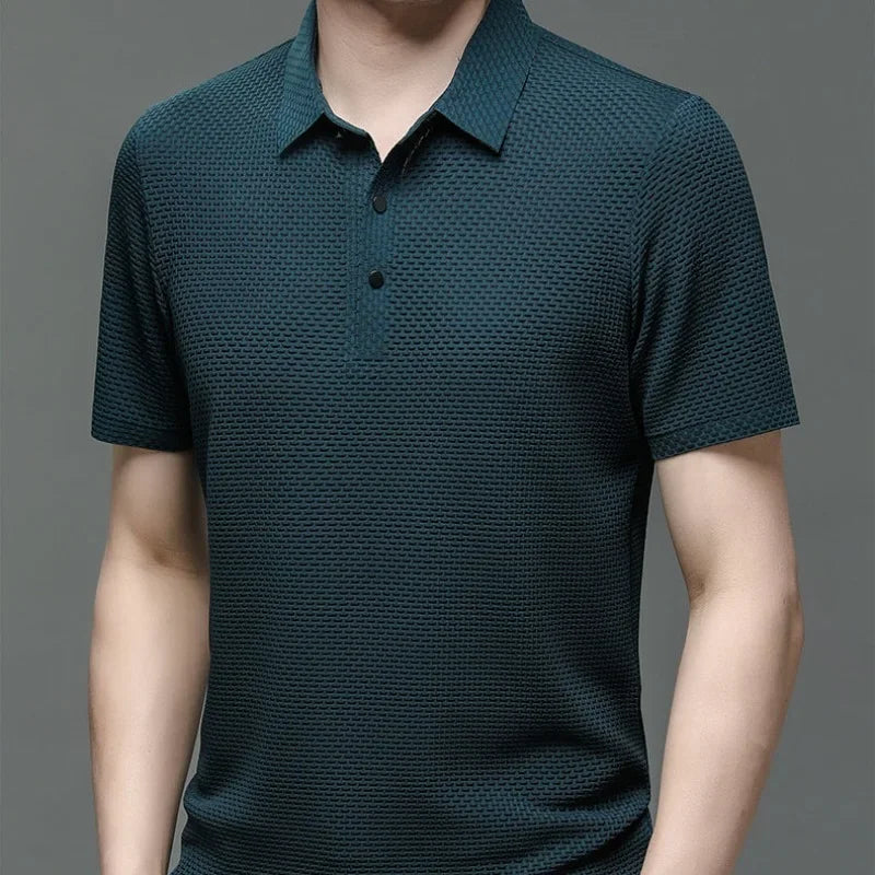 Summer New Men's Short Sleeve T-shirt Cool and Breathable POLO