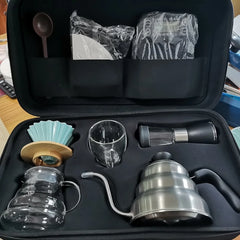 High quality hand brew pour over travel bag coffee tools set V60 coffee gifts sets for traveler