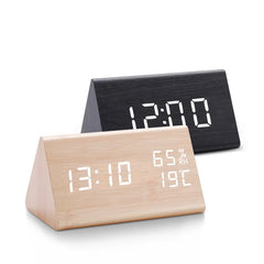 Digital Clock LED Wooden Alarm Clock