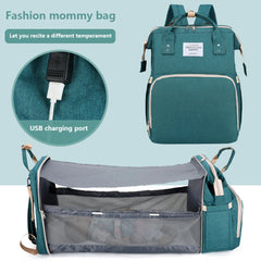 Folding Mommy Bag Lightweight Portable Folding Crib Bed Large-capacity