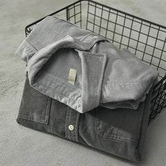 Corduroy Shirt Men's Cargo Jacket Casual